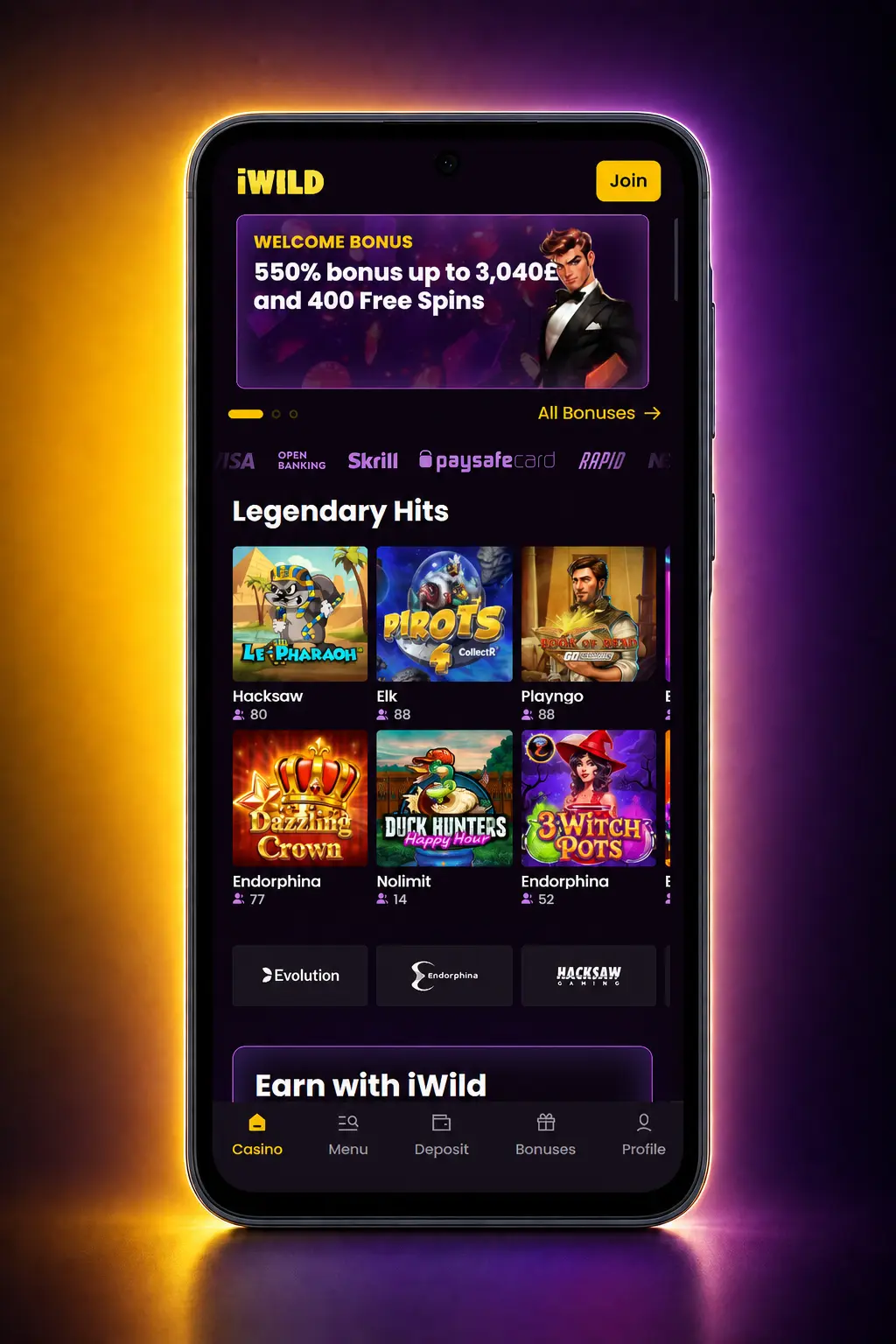 iWild Casino Afflinkers app APK download and install guide on Android phone